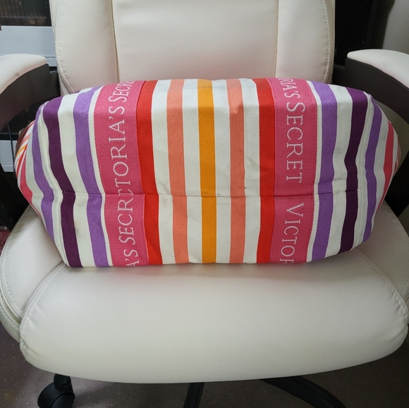 Victoria's Secret Special Edition Striped Weekender Tote - Picture 7 of 7